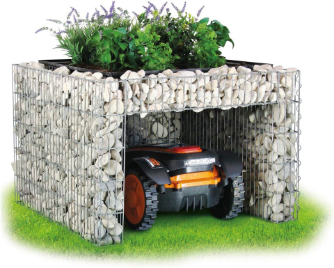 Garaż duży gabion dla robota koszącego Garaż duży gabion dla robota koszącego