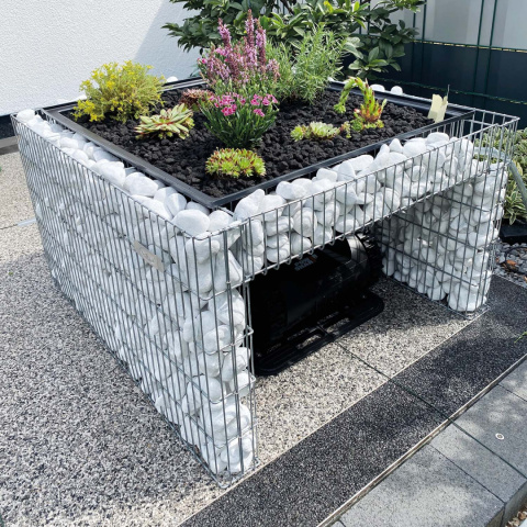 Garaż duży gabion dla robota koszącego Garaż duży gabion dla robota koszącego