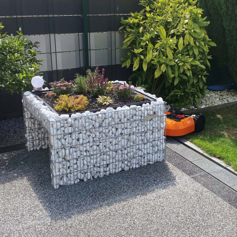 Garaż duży gabion dla robota koszącego Garaż duży gabion dla robota koszącego
